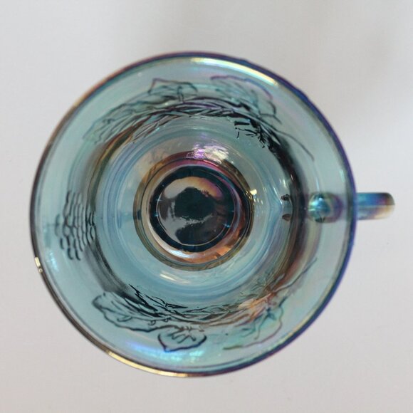 Iridescent Blue Leaf Teacup - Picture 5 of 9
